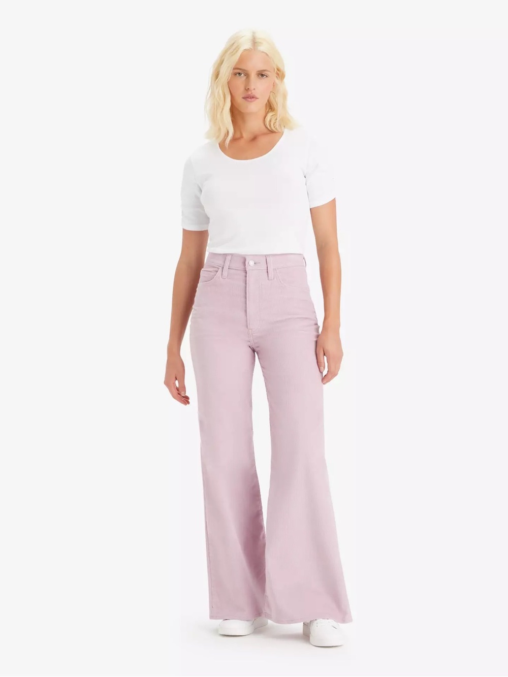 Levi’s Ribcage Bell Corduroy Jeans in Lilac